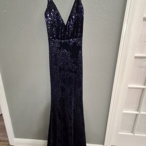 Portia and Scarlett Midnight Sequin Gown 21287 Size 10